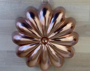 Stampo vintage color rame per gelatina o ciambella, capacità 3,5 tazze