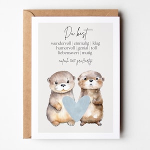 Otter Say Thank You | Greeting Card Otter Say Thank You | Greeting Card