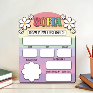 First Day of School Sign, Last Day of School Sign, Custom First Day of School Sign, Reusable First Day of School Sign, Back to School Gift