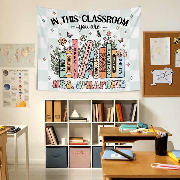 Neutral Teacher Name Banner Etsy