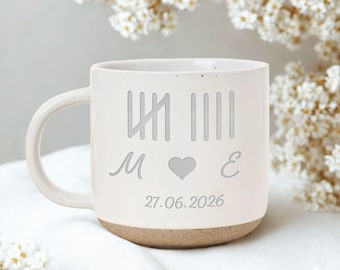 Personalized 9 Year Anniversary Gift, Custom gift, Wedding or 9 Year Anniversary Keepsake, 9th anniversary for her,Personalized Ceramic Mug