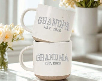 First Time Grandparents Mug, Pregnancy Announcement Gift, Gift for New Grandma Grandpa, Baby Announcement Mug Pregnancy Reveal to Grandma