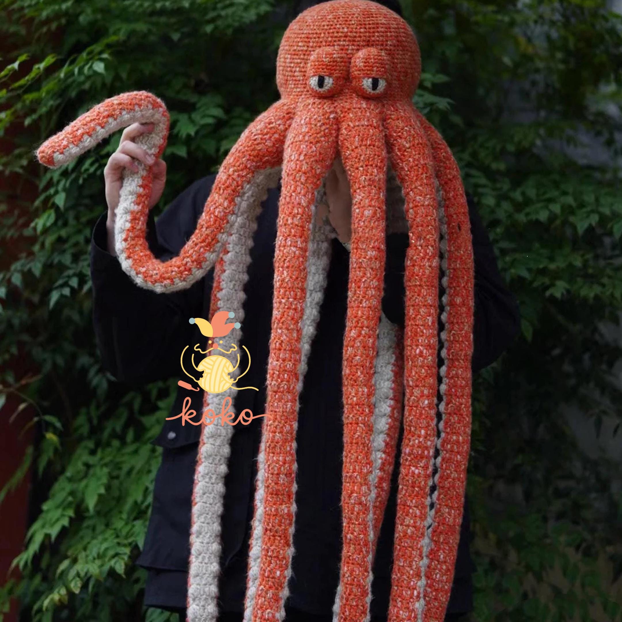 30 Giant Octopus Crochet Patterns for Plush Ocean Decor and Amigurumi Play 15 Giant Octopus Crochet Pattern | Funny Hat & Scarf Sea Creature Amigurumi