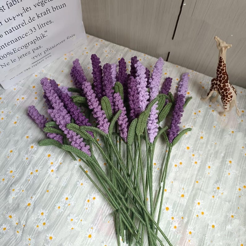 Lavender Bouquet crochet pattern listing photo by TheBucketLists