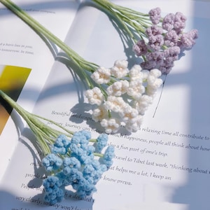 Schleierkraut Häkelanleitung, Blumenstrauß Häkelanleitung, Häkelblumenstrauß Muster, Häkelblume Muster, Hochzeitsblumen