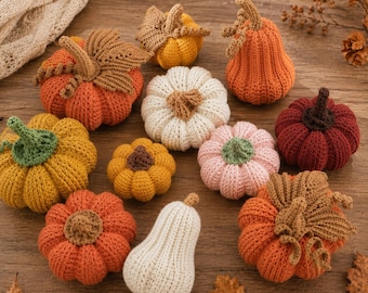 Modèle de citrouille d'automne au crochet 6 en 1 – PDF + tutoriel vidéo