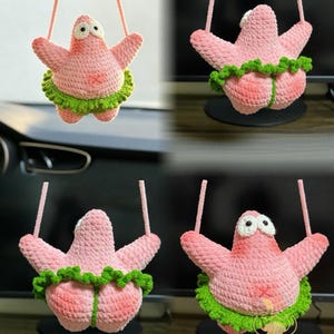 Dancing Ballet Sea Star Crochet Pattern,  Peach Butt Star Amigurumi, Car Hanging Charm, Funny Pig Doll, Funny Handmade Gift PDF– Low Sew