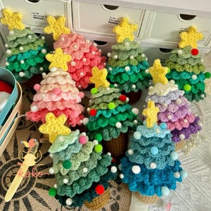 PDF+Video 6 Layer Christmas Tree Crochet Pattern | Holiday Decor Amigurumi | DIY Xmas Ornament PDF | Amigurumi Christmas Tree gift