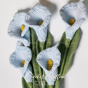 PDF Calla Lily Crochet Pattern, Spring Harmony Bouquet Crochet Pattern, Crochet Flower Bouquet Patterns, Crochet Flower Patterns
