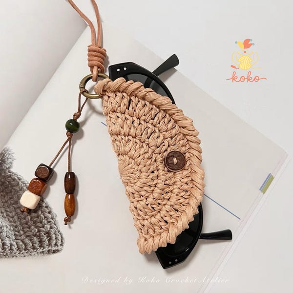 Haakpatroon | Patroon gehaakte brillenkoker | Zonnebrilhouder | Zonnebrilzakje | Pdf-download, beste handgemaakte cadeaus