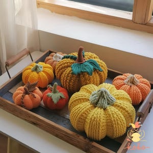 4 in 1 Crochet Pumpkin Pattern, Fall Farmhouse Decor | Handmade Halloween Gift Idea, | Halloween Home Decor | Pumpkin Amigurumi Pattern
