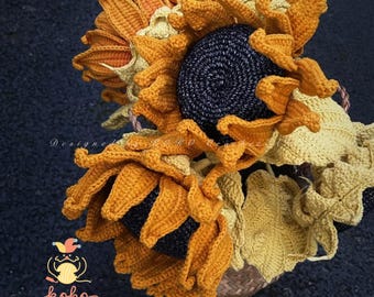 PDF Sunflower bouquet Crochet Pattern, , Handmade gifts，Amigurumi Digital Mother Day Crochet Floral wedding
