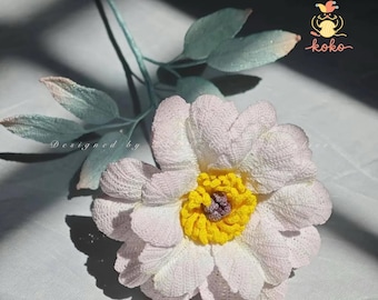 PDF Peony Crochet Pattern, Crochet Flower Bouquet Patterns, Crochet Flower Patterns, Amigurumi Digital Mother Day Crochet Floral wedding