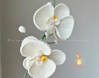 Pansy and Moth Orchid Tunisian Crochet Pattern – PDF + Video