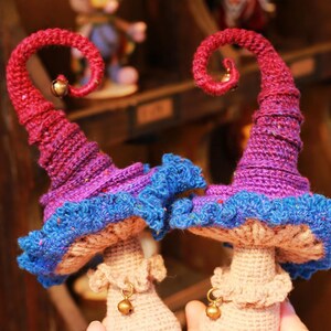 PDF Witch Hat Mushroom Crochet, Magic mushrooms, Crochet Halloween pattern，Magic mushrooms, halloween pattern, Amigurumi Crochet Pattern image 4