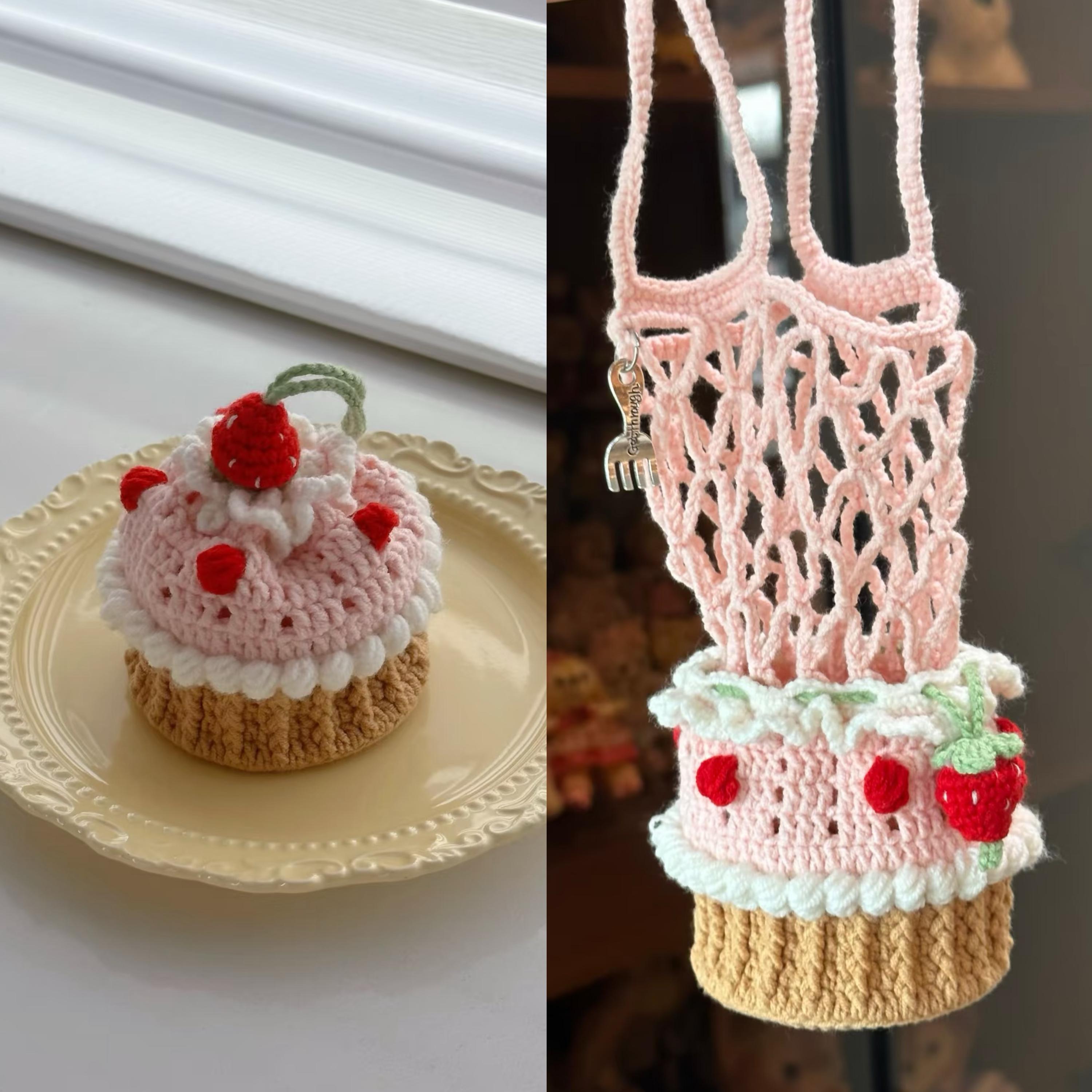 Crochet cupcake bag - Etsy 日本