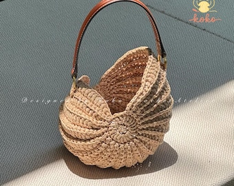 Sea Conch Bag Crochet Pattern PDF · Beach Purse Tutorial · Handmade  Shoulder Bag · Vacation Tote DIY Project, best handmade gifts