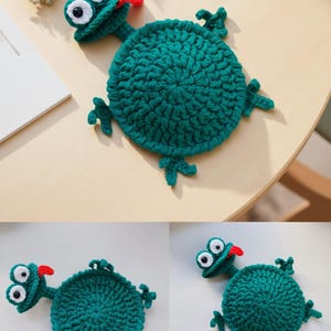 PDF+ Video 9-in-1 Animal Coaster Crochet Pattern Set, Amigurumi Mug Rug, Funny Animal Crochet Coaster Pattern Bundle| PDF English Tutorial image 10
