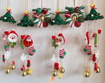 2 in 1 Crochet Pattern Christmas Hanging Ornament, Car Charm or Home Decor, Christmas Warmth Crochet Patterns, Amigurumi Crochet Patterns