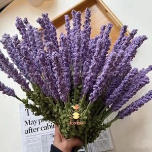 PDF Lavender Bouquet Crochet Pattern, Crochet Flower Bouquet Patterns, Amigurumi Digital Mother Day Crochet Floral wedding