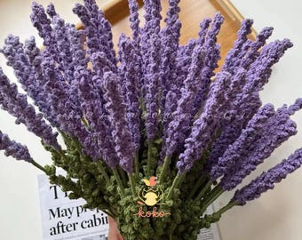 PDF Lavender Bouquet Crochet Pattern, Crochet Flower Bouquet Patterns, Amigurumi Digital Mother Day Crochet Floral wedding