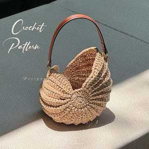 Sea Conch Bag Crochet Pattern PDF · Summer Beach Purse Tutorial · Handmade  Shoulder Bag · Vacation Tote DIY Project, best handmade gifts