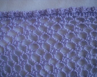 Lilac Crocheted Afghan