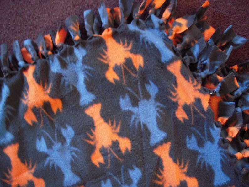 Lobster NoSew Fleece Blanket