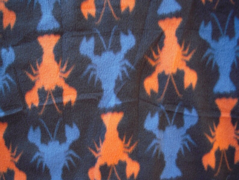 Lobster NoSew Fleece Blanket