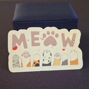cute cat vinyl sticker