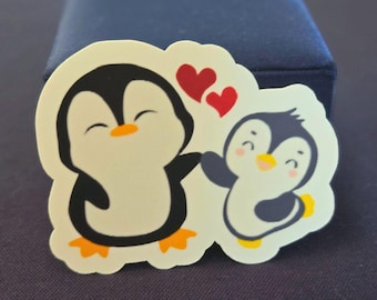 Sottobicchiere In Sughero Con Pinguino - Destinationvinyl - Design Cute Animale, 9.5x9.5 Cm, Per Tè E Caffè, Regalo San Valentino