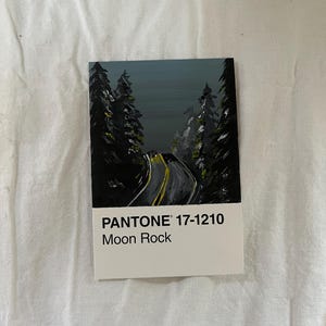 carte postale peinte à la main - création unique