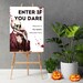 Spooky Halloween Party Welcome Sign for Adult Halloween Party, Scary ...