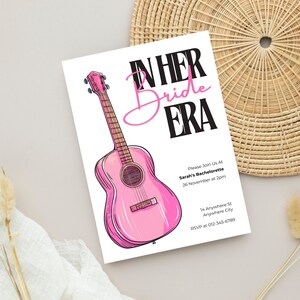 In Her Bride Era Editable Template, In Her Bride Era Invitation, Bridal Shower Eras Invitation, Bachelorette Eras Invite