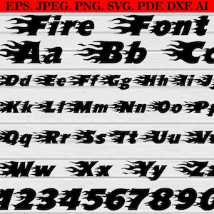 Fire Font Svg Bundle,  Flame Font For Cricut, Fire Flame Font Svg, Flame Alphabet Svg, Cartoon Flame Font Svg, Burning Font Svg, Flame Fonts