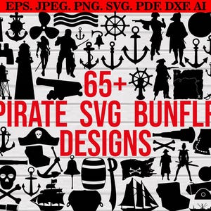 Piraten-Svg-Bundle, Piraten-Clipart, Piraten-Schnittdateien für Circut, Piraten-Silhouette, Piraten-Png-Bundle, Schädel-Svg, Pirat-Vektorgrafik, Piraten-Svg