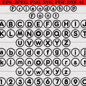 Fuente para pulsera de cuentas de la amistad, fuente SVG para pulsera de la amistad, cuentas del alfabeto SVG, clipart de cuentas de la amistad, fuente SVG para cuentas con números, fuente de amistad