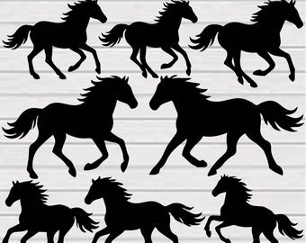 Horse Svg Bundle, Running Horse Svg, Horse Clipart, Horse Cut Files For Cricut, Running Horse Silhouette, Horse Ride Svg, Horse Svg,Png,Eps