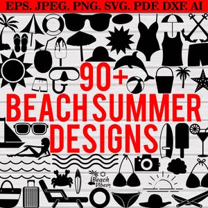 Summer Svg Bundle, Beach Svg Bundle, Beach Clipart Svg Bundle, Summer Svg, Palm Tree Svg, Beach Life Svg, Vacation Svg, Beach Svg,Png,Pdf,Ai