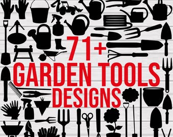Garden Tools Svg Bundle, Garden Tools Clipart, Gardening Silhouette, Gardening Tool Cut Files For Circut, Gardener Svg, Garden Tools Png,Dxf