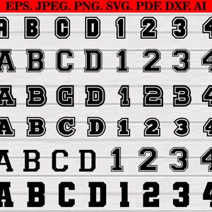 Sport Font Svg Bundle, College Font Svg, Jersey Font,  Baseball Font, Sports Font For Circut, University Font, Football Fonts, Soccer Font