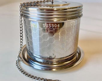 Herbal Tea Infuser, Stainless Steel Extra Fine Mesh Strainer for Loose Leaf