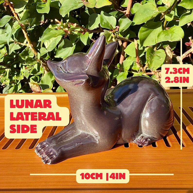Mascota de té Kitsune Fox que cambia de color: Figura de resina sensible al calor imagen 9