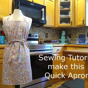 How to make quick reversible aprons