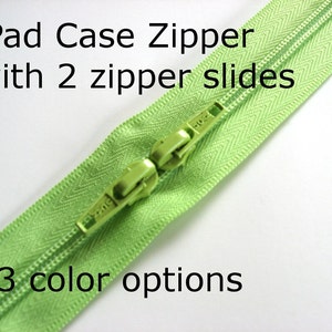 One Purse Zipper iPad Case Zipper 24.5 inches long with 2 zipper slides 13 color options image 1