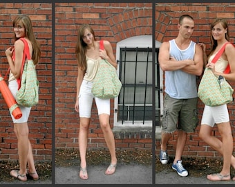 Gym Bag Sewing Pattern and Yoga Mat Carrying Strap Project