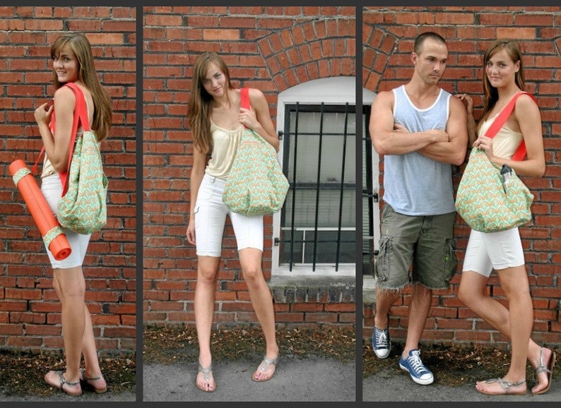 Gym Bag Sewing Pattern and Yoga Mat Carrying Strap Project Etsy