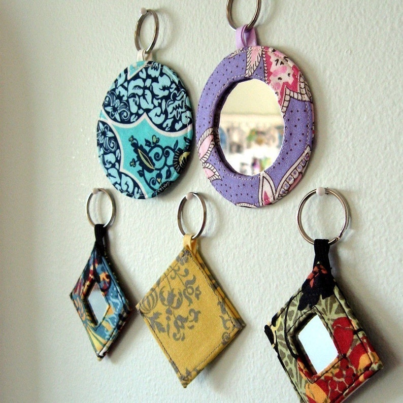 Sewing Pattern Key Rings PDF Pocket Mirror Mirrored Keyrings Sewing Craft Pattern - Etsy