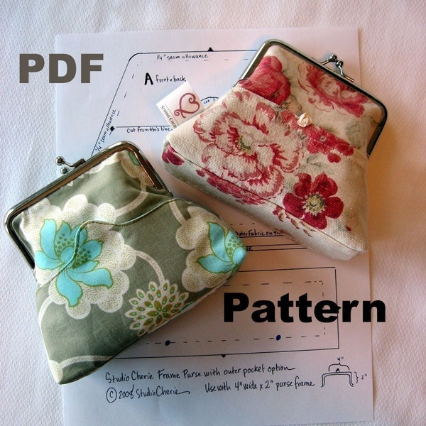 Coin Purse Pattern and Instructions PDF format Emailed to you