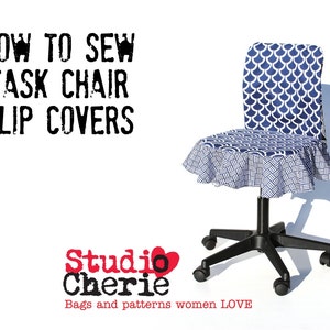 Back to School Dorm Decor DIY Chair Slipcover How To Sewing Pattern and Instructions